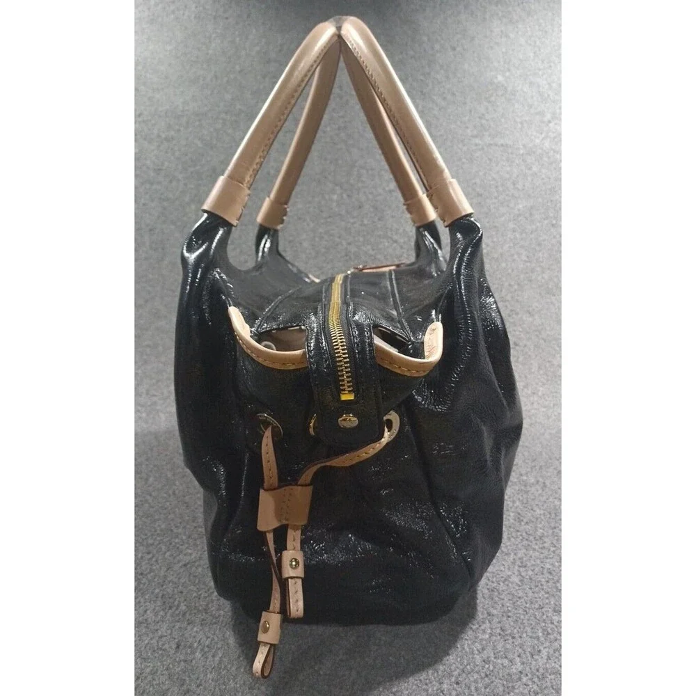 Kate Spade New York Crinkle Black Patent Leather Shoulder Bag Purse